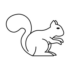 Squirrel Icon Vector On Trendy Design.