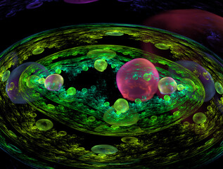 Imaginatory fractal abstract background Image