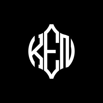 KEN letter logo. KEN best black background vector image. KEN Monogram logo design for entrepreneur and business.
