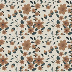 Floral pattern in seamless style.