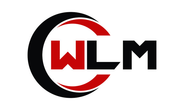 WLM swoosh three letter logo design vector template | monogram logo | abstract logo | wordmark logo | letter mark logo | business logo | brand logo | flat logo | minimalist logo | text | word | symbol