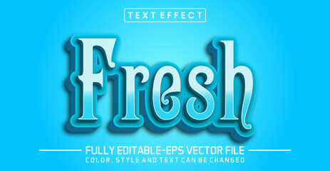 Fresh Text Effect - Editable 3D Text Style
