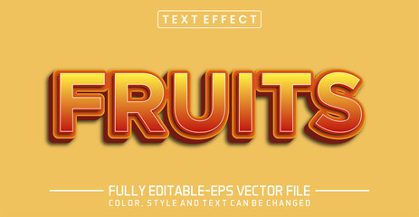Fruits Text Effect - Editable 3D Text Style