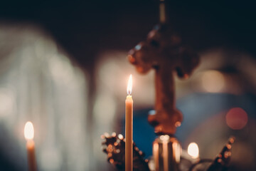 candles in the church