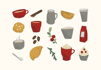 Rustic Coffee Cafe Illustrations
