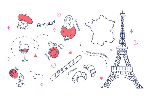 France French Clipart Illustrations