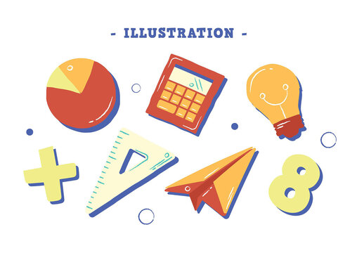 Math Education Clipart Illustrations