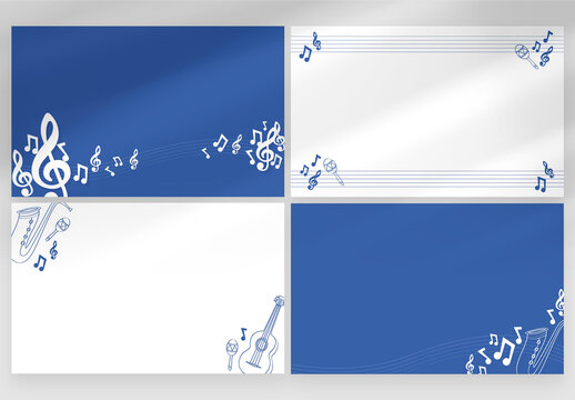 Music Backgrounds with Musical Notes