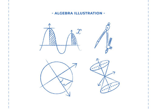 Algebra Math Equation Clipart Illustration