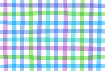 ベクター素材_チェック柄_パステルカラー