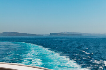 Cyclades Islands - view from boat