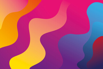 abstract colorful background with curves