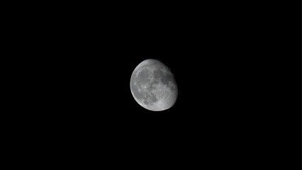 Obraz premium Crescent background. The moon is an astronomical body that orbits the planet Earth, being the only permanent natural satellite of the Earth