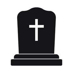 Obraz premium Tombstone icon. Rip grave icon vector.