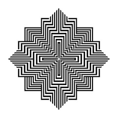 Geometric Mandala Texture Illustration Art