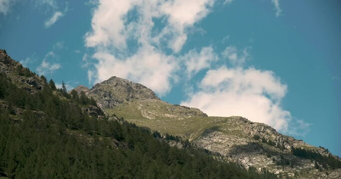 Cool clouds timelapse of Swiss Alps