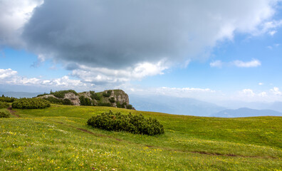 Mount Roen (2,116 m a.s.l.) on the border between South Tyrol and the Trentino is the highest peak of the Mendola Ridge - Italian Dolomites 