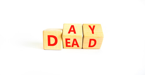 Day of the dead symbol. Concept words Day of the dead. Beautiful white table white background. Day of the dead concept. Copy space.
