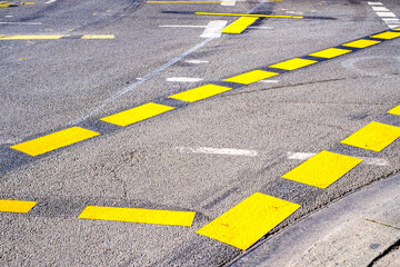 road marking at a street