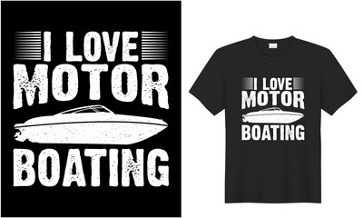 Obraz premium boating t shirt design 100% vector best Vector graphic for t shirt and other uses. print ready any productsship trendy stylish fashion t shirt vector design classic vintage templat 