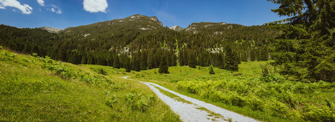 Bergpanorama, Headergröße, Bergwanderung