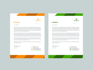 Elegant modern letterhead design template 04