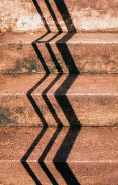 Concrete Staircase with a shadow