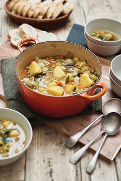 Homemade vegetable soup