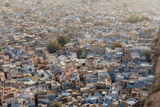 A view of the blue city of Jodhpur, India