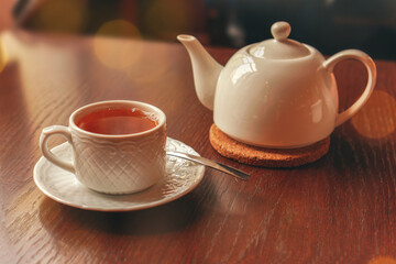 teapot and cup