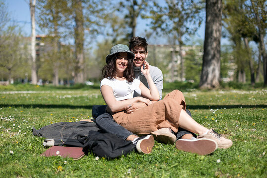 Cute Couple on a Picnic Date