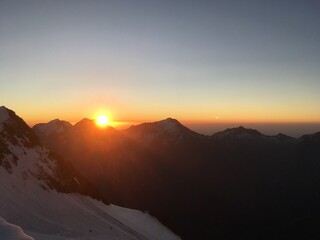 Sonnenaufgang in der Schweiz