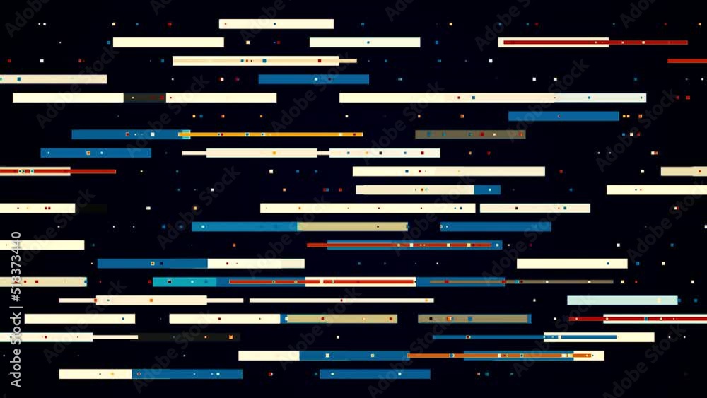 Poster abstract colorful stripes move horizontally. motion. colorful stripes move like schematic trains. an