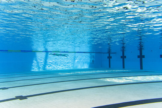 underwater view of swimming pool