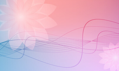 Floral background colors template wellness team card54