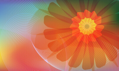 Floral background colors template wellness team card57