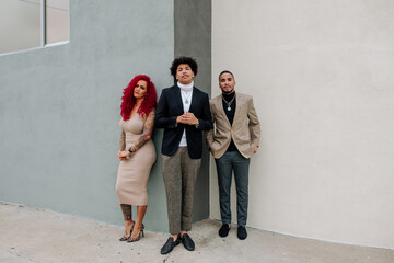 Adult brothers with stunning mom 