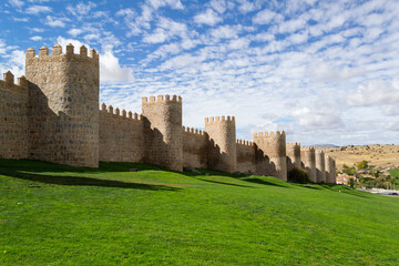 Fototapeta na wymiar Ancient fortification of Avila, Castile and Leon, Spain