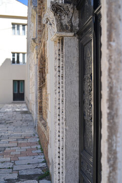 Old Architectural Detail With Corinthian Column