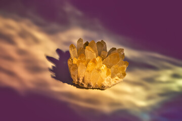 Healing magic orange crystals