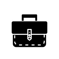 briefcase, suitcase - vector icon