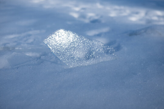 ice floe in snow