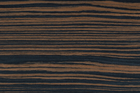 Texture of  Exotic Black and Brown Ebony 5 Makassar Wood veneer