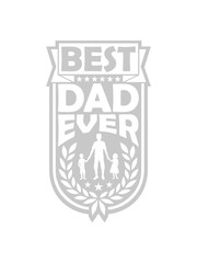 Naklejka premium Best Dad Ever Banner 