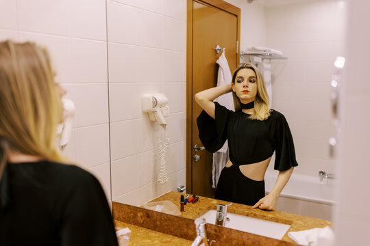 Young transgender person ready for the date