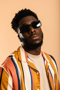 African model male in summer look portrait