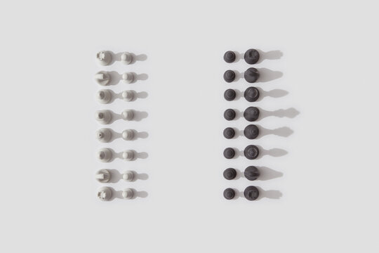 Beginning of chess game