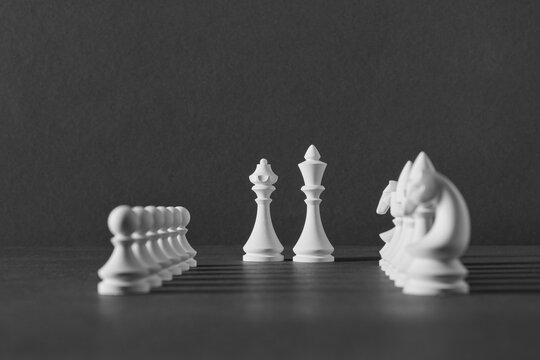 White chess figures