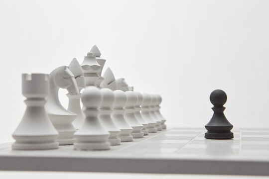 Pawn against white chess