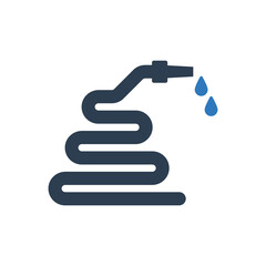 Water Pipe Icon - Hose Pipe Icon